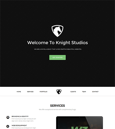 Knight – Free Bootstrap Theme